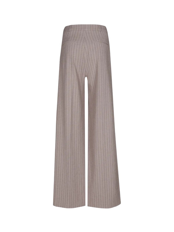 Beige gestreepte broek met wijde pijpen Punch Xandres