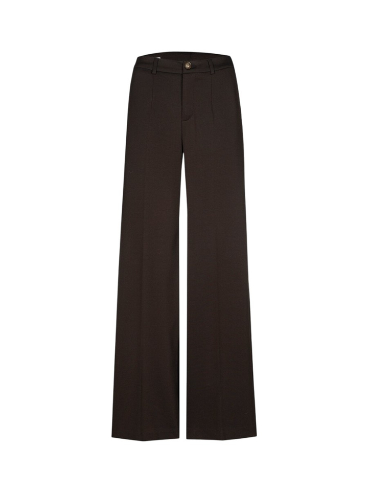 Bruine wide leg broek Punch Xandres