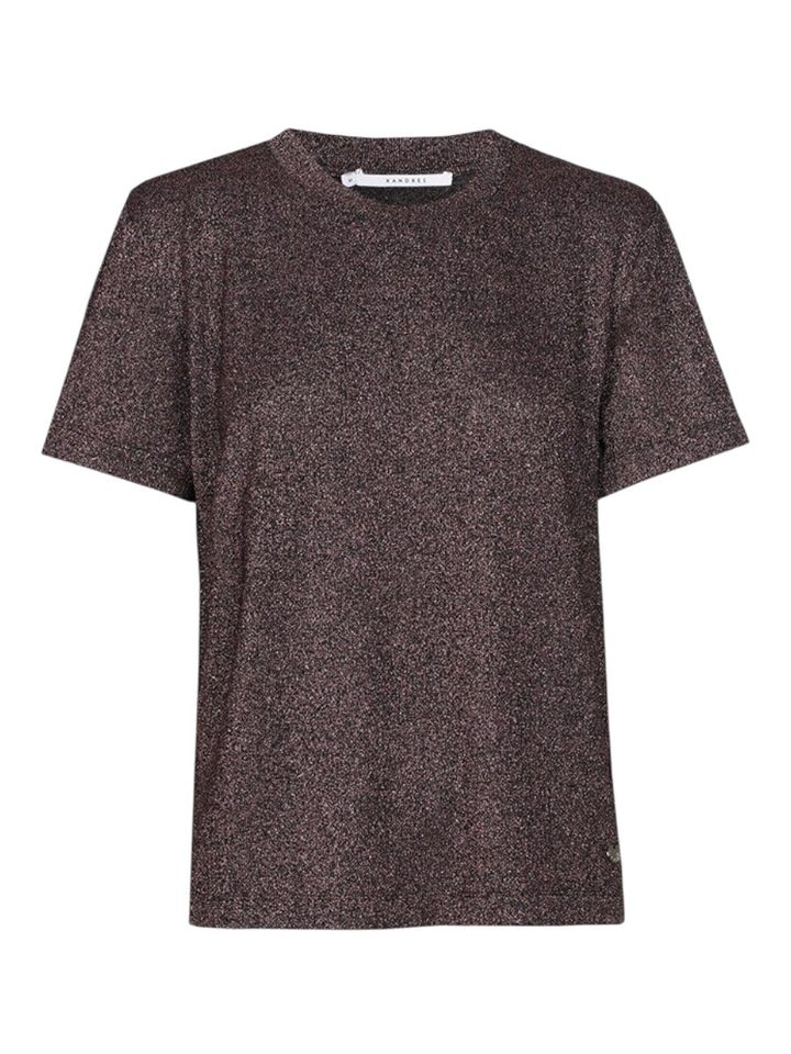 Bordeaux top met glitter Helle Xandres 