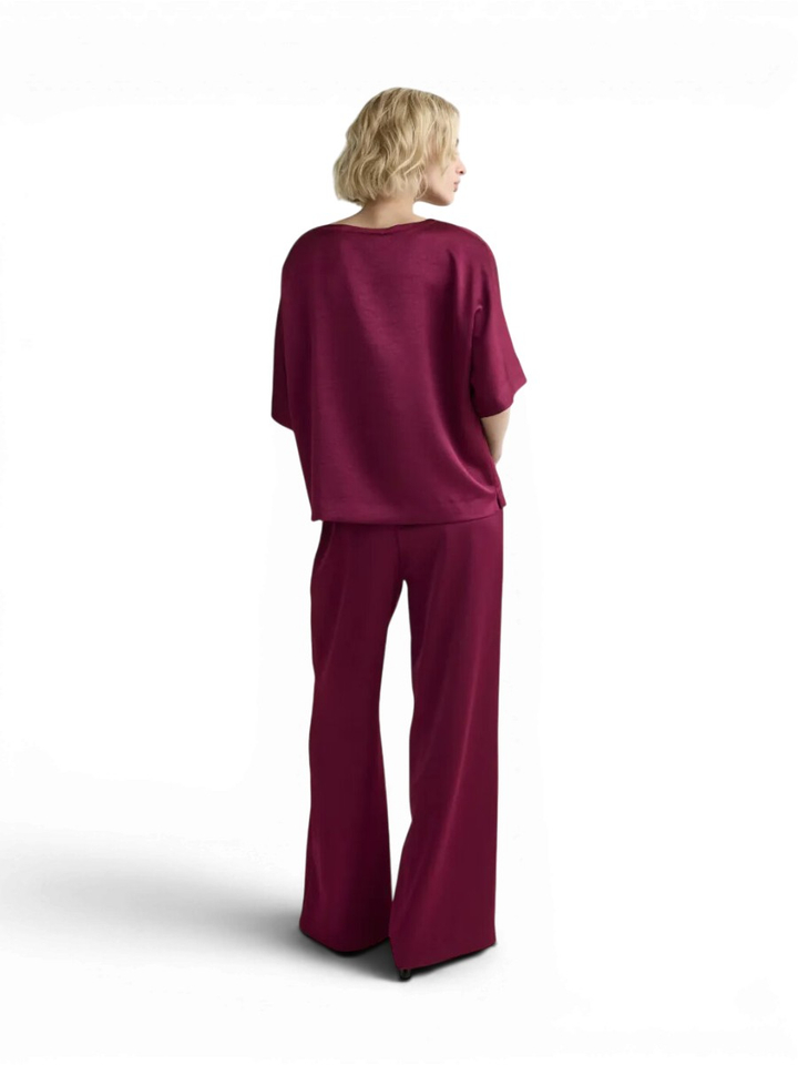 Paarse bloes met detail aan de hals Hettie Xandres