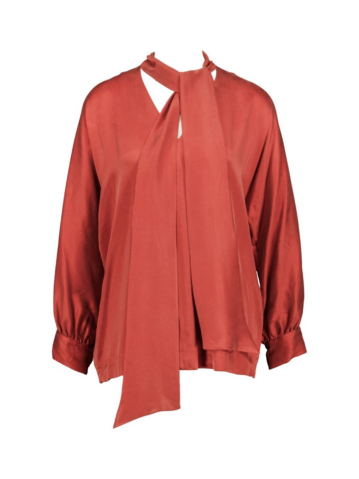 Roestkleurige glanzende bloes Havanna Xandres 