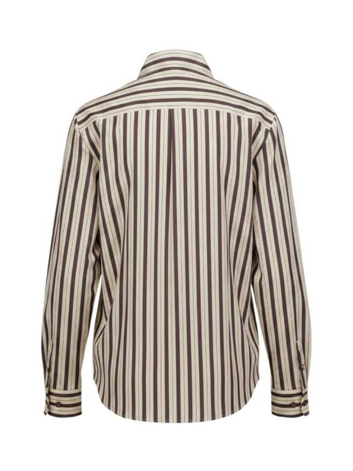 Beige bloes met bruine strepen Hildoline Xandres 