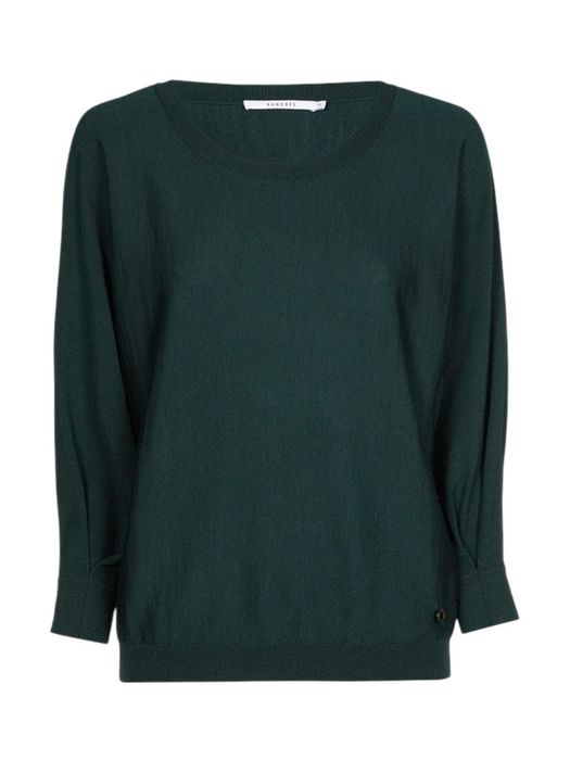 Groene pull van merinowol Zhor Xandres