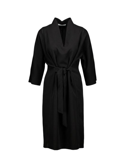 Zwart kleed met strik detail Kiliano Xandres