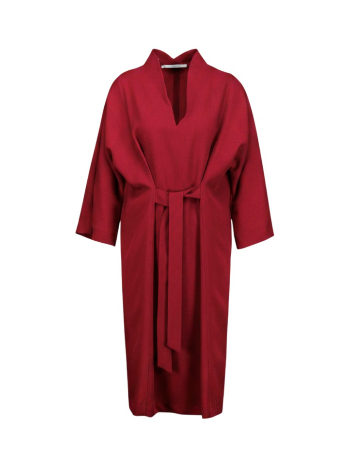 Rood kleed met strik detail Kiliano Xandres