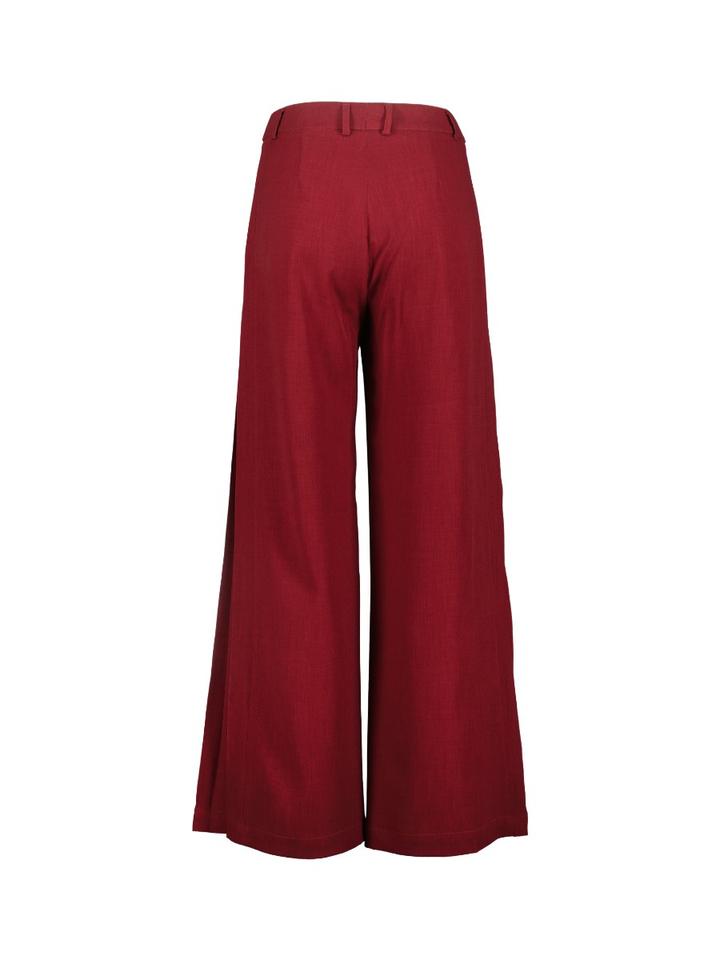 Rode broek met rechte pijpen Patrizie Xandres