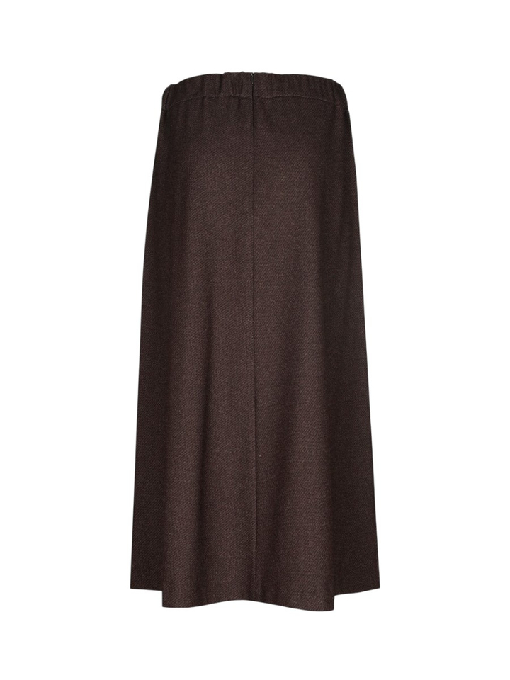 Donkerbruine halflange rok Rasso Xandres 