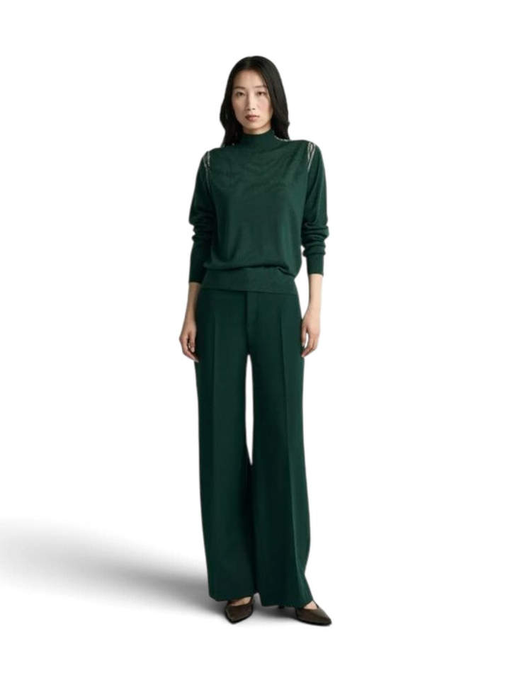 Groene coltrui van merinowol Galega Xandres 