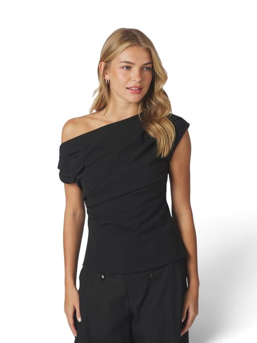 Zwarte off shoulder top MABELLE Neo Noir
