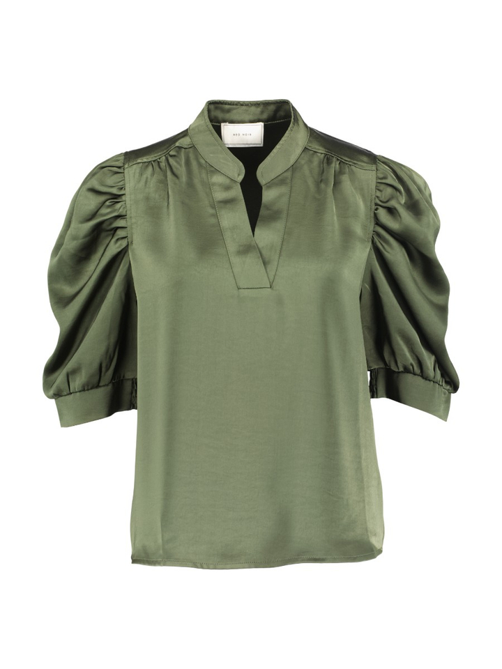 Groene bloes korte mouw Roella Neo Noir 