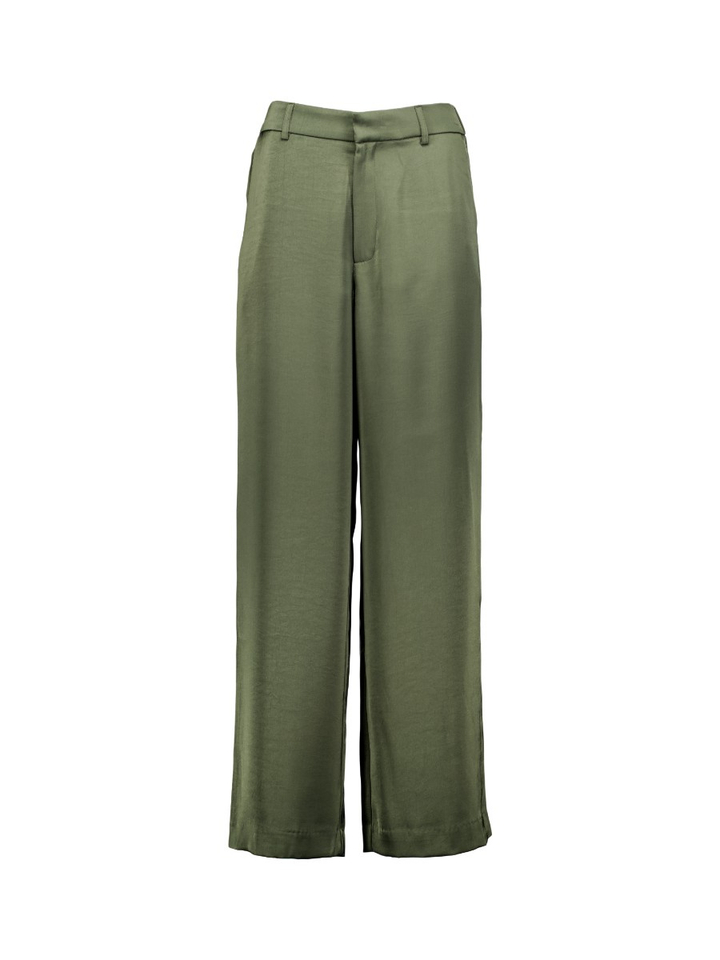 Groene glanzende broek EMMET Neo Noir