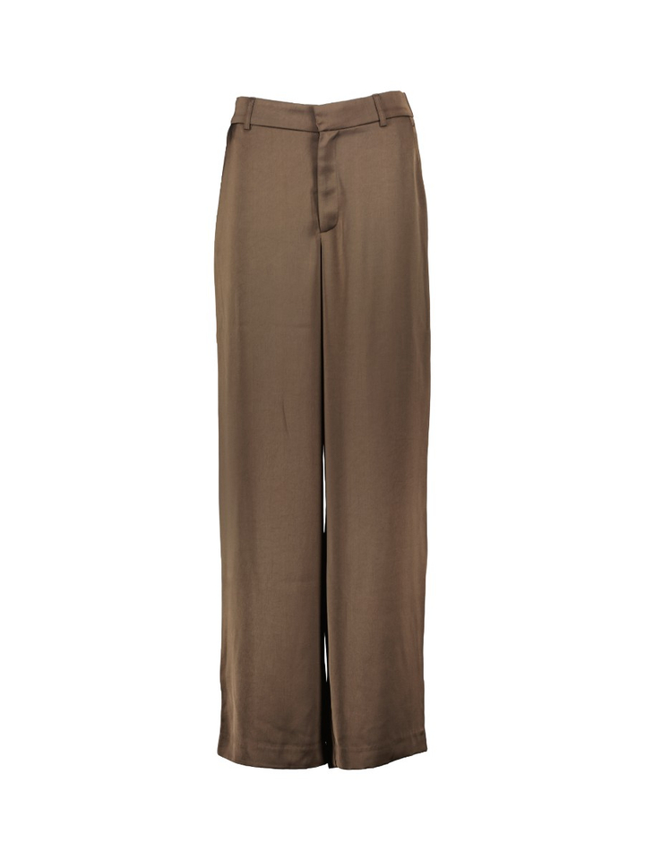 Bruine glanzende broek Emmet Neo Noir