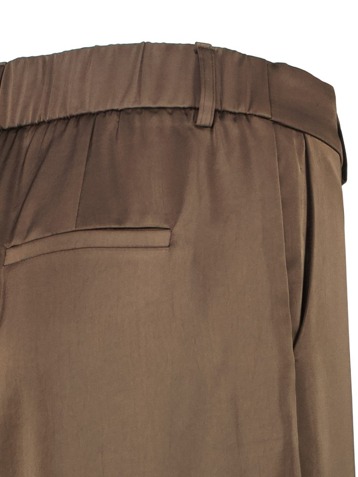 Bruine glanzende broek Emmet Neo Noir