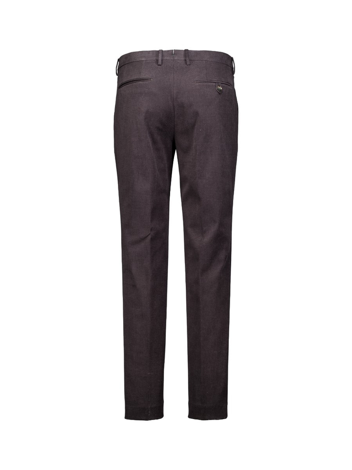 Donkerbruine zachte slim fit chino Berwich