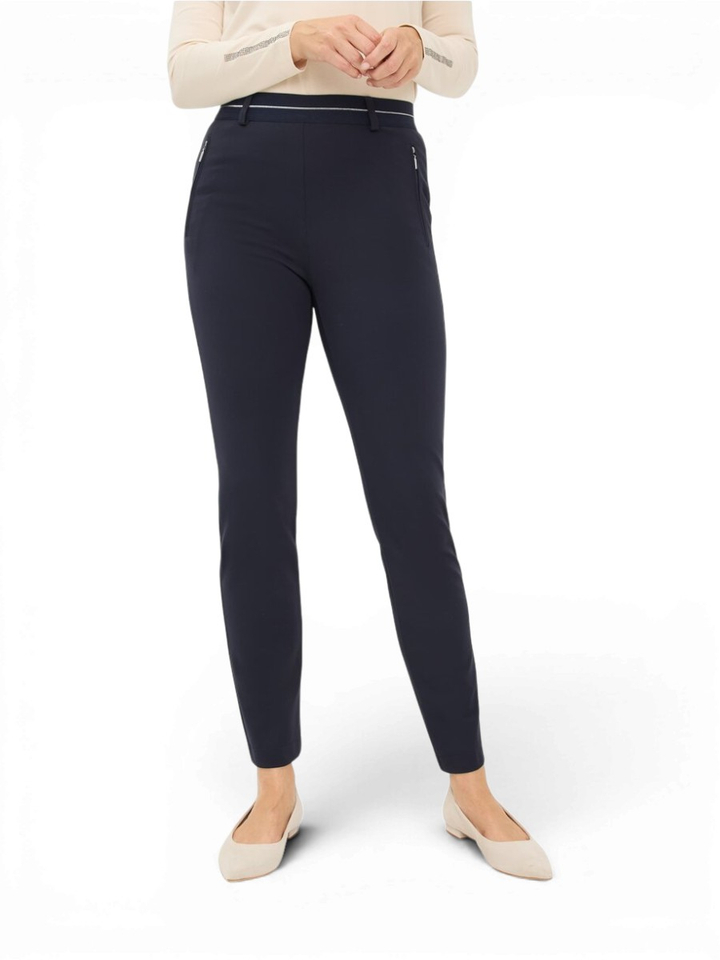 Blauwe broek slim fit Lillyth Raphaela By Brax