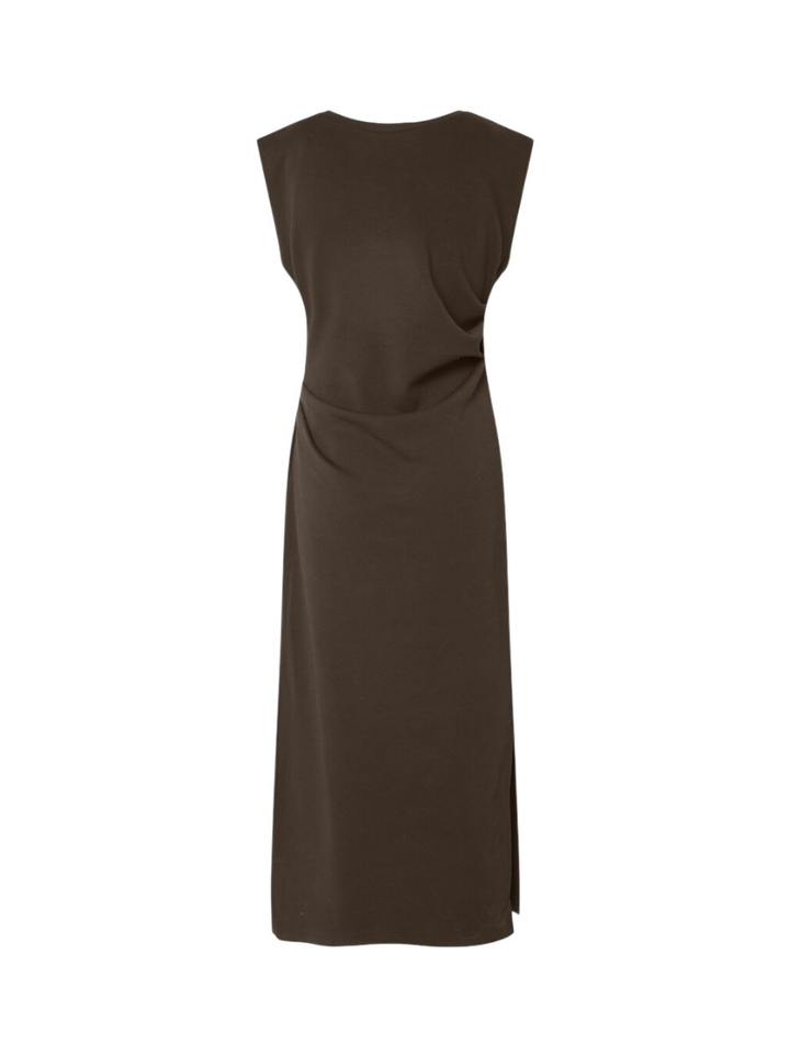 Bruine jurk met strop detail Yaspina Y.A.S.
