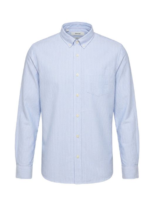 Skyway katoenen hemd (regular fit) met blauwe strepen Regcole Rick Selected