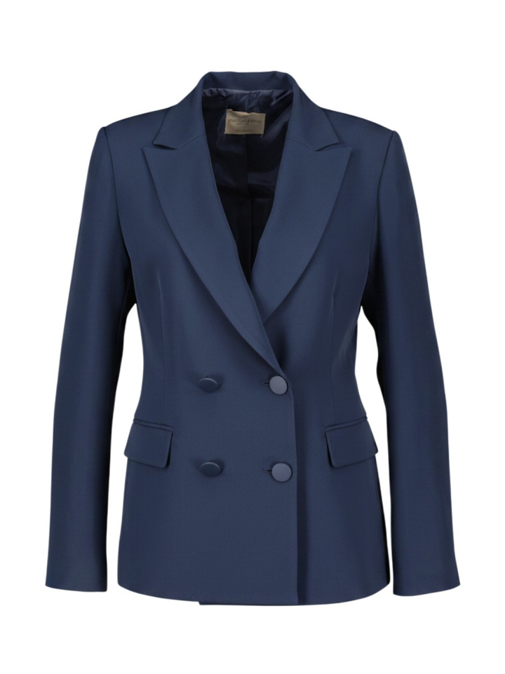Donkerblauwe geklede blazer Rinascimento