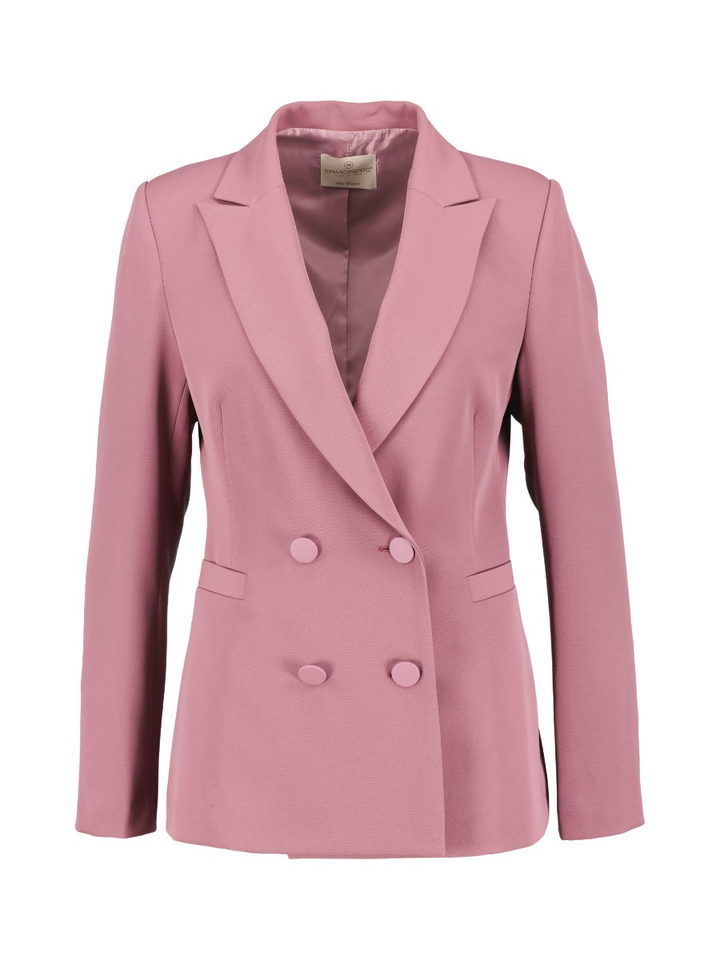 Roze blazer met roze knopen Rinascimento 