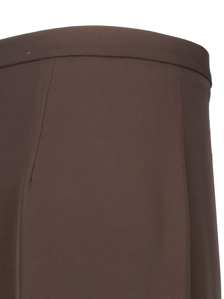 Bruine broek met wijde pijpen Rinascimento