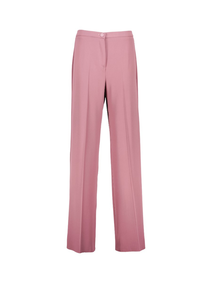 Roze broek met wijde pijpen Rinascimento