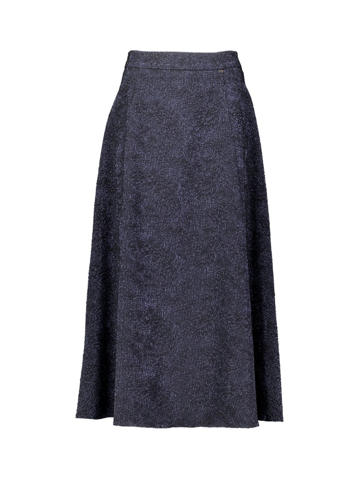 Blauwe halflange rok Rinascimento 