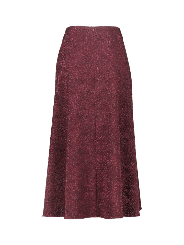 Bordeaux rok met glitter en stuctuur detail Rinascimento 