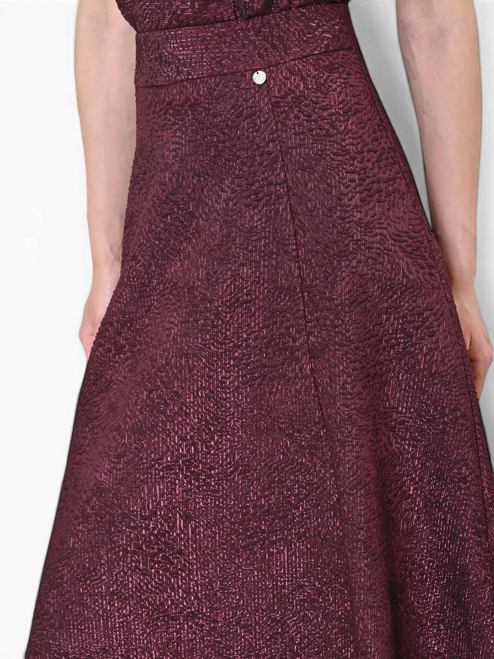 Bordeaux rok met glitter en stuctuur detail Rinascimento 