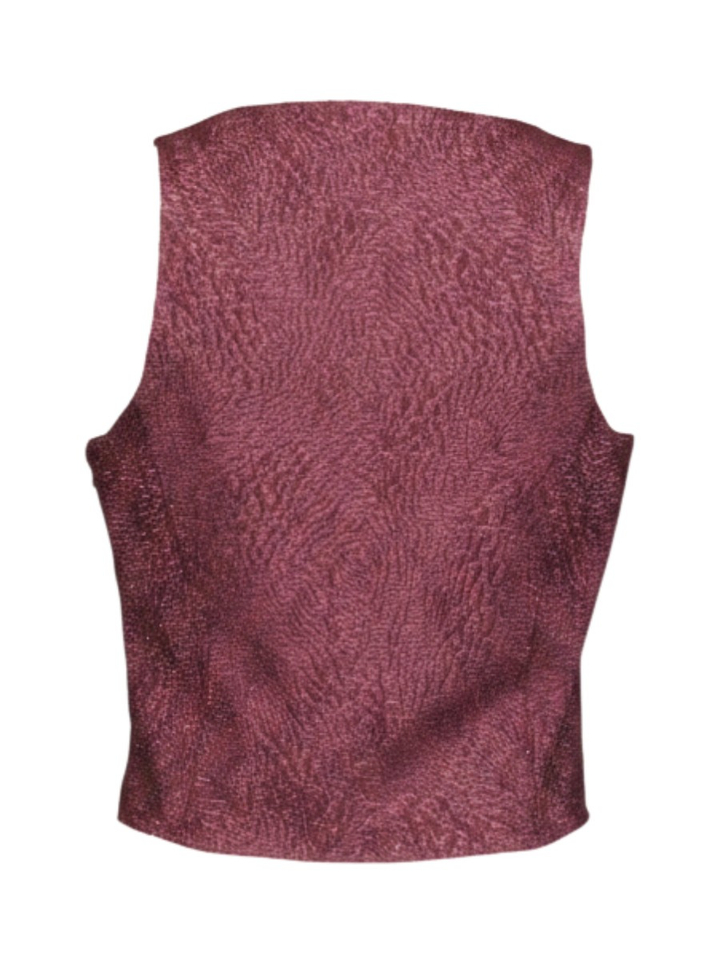 Bordeaux feestelijke top met glitter Rinascimento 