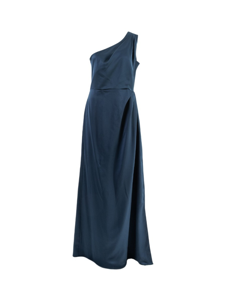 Donkerblauwe feestelijke off-shoulder jurk Rinascimento