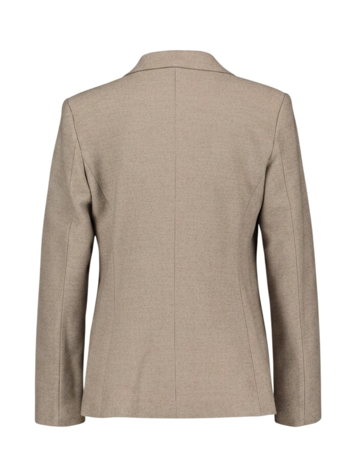 Beige blazer met schoudervulling Rinascimento