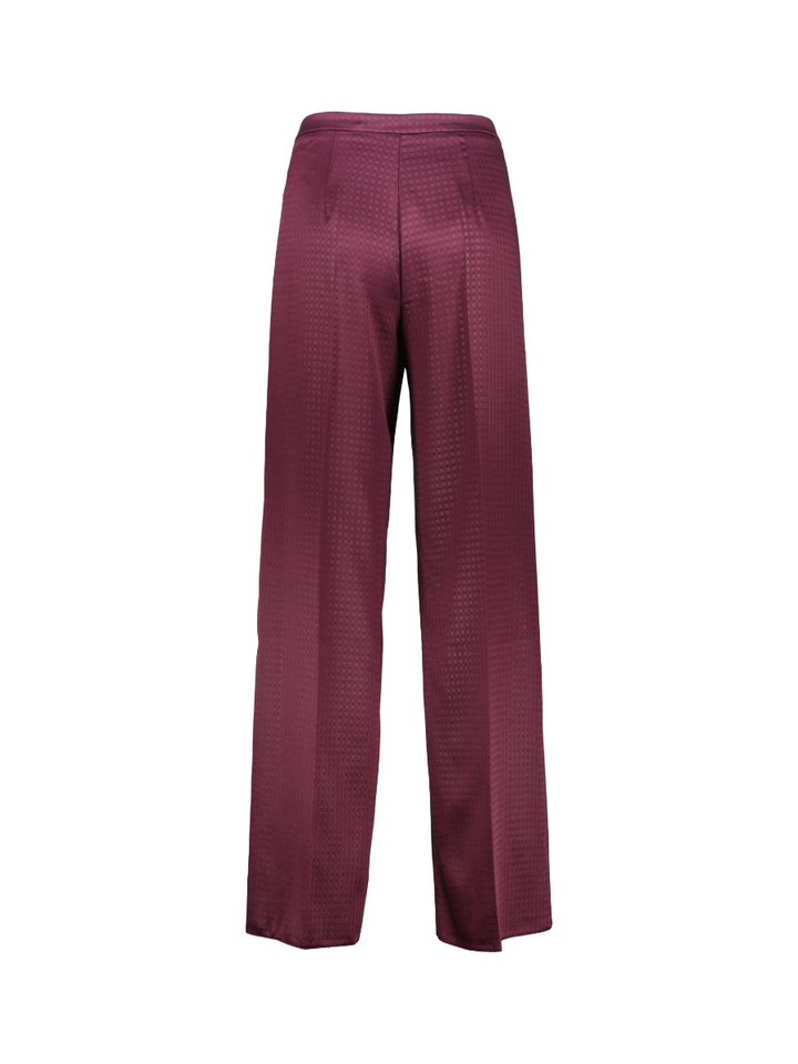 Brodeaux losse broek met print Rinascimento 