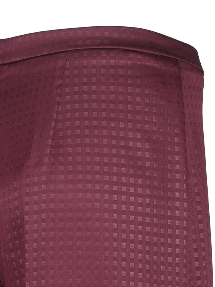 Brodeaux losse broek met print Rinascimento 
