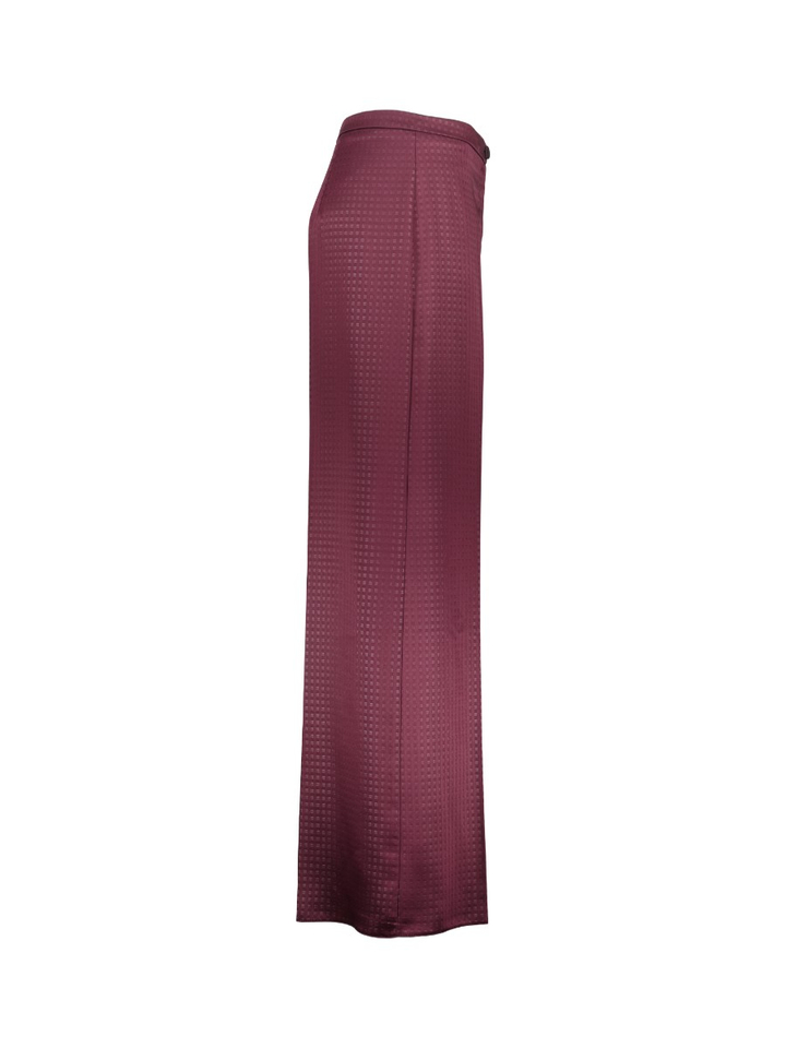 Brodeaux losse broek met print Rinascimento 