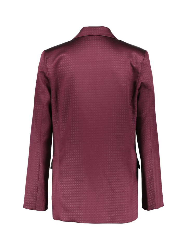 Bordeaux blazer met motief Rinascimento 