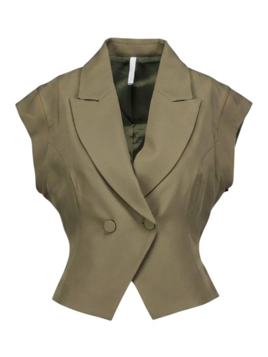 Kaki korte blazer Imperial