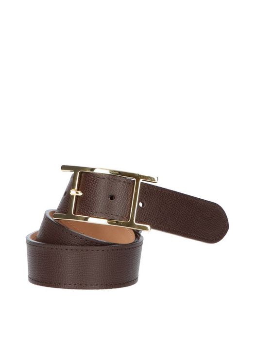 Donkerbruine riem Angelo De Lombardini