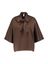 Bruine oversized bloes met strik Yaskaren Y.A.S
