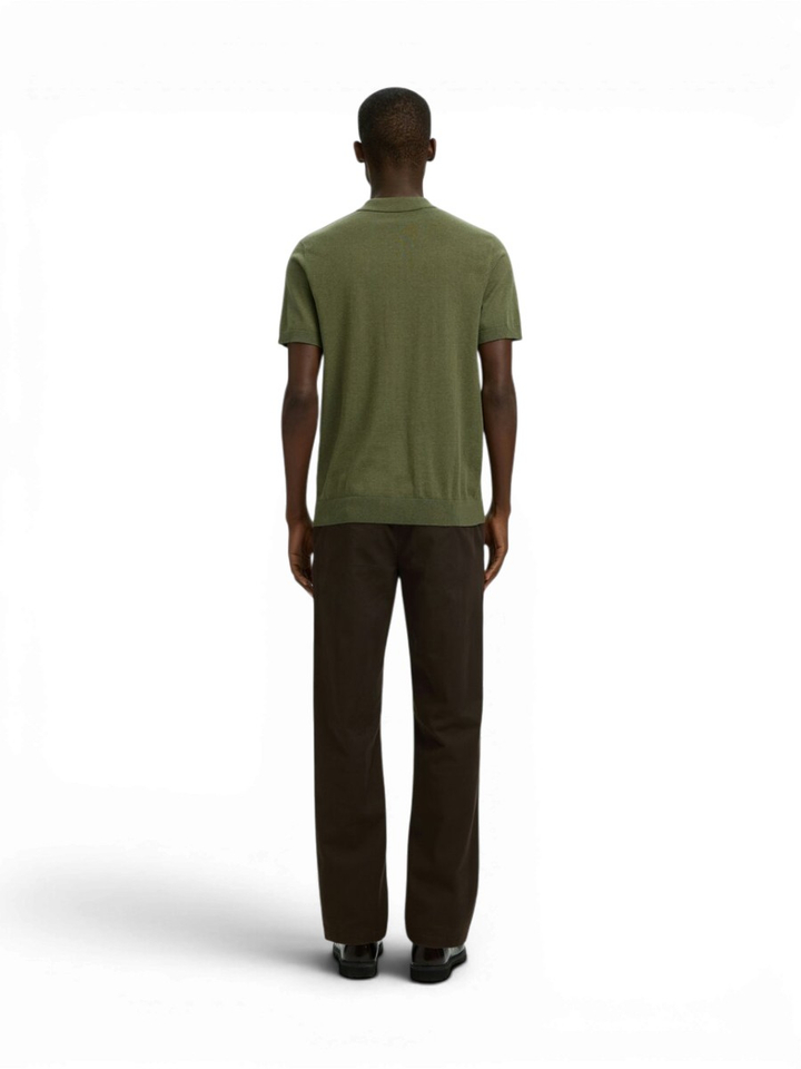Bordeaux katoenen polo Selected