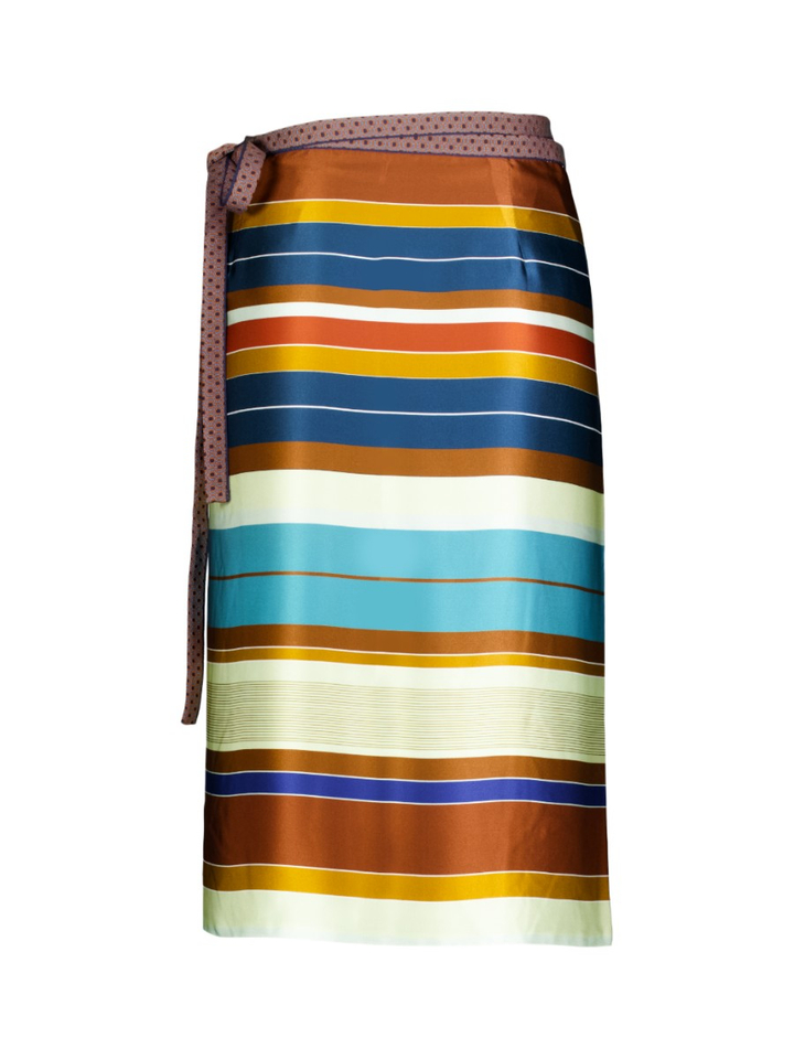 Multicolor zijden rok Miro Duo AVDW
