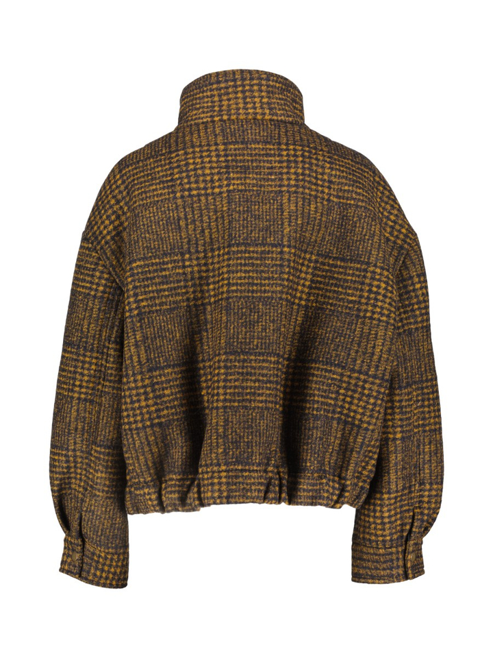 Multi-color jas met okerkleurig ruitpatroon Isto AVDW