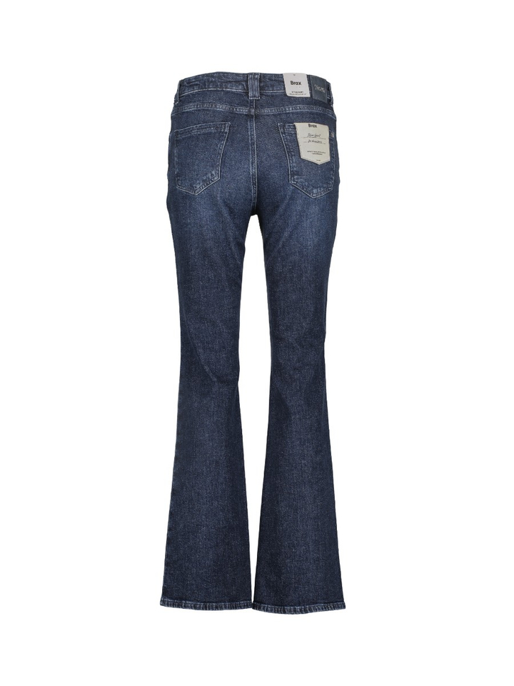 Donkerblauwe bootcut fit jeans Mary Brax