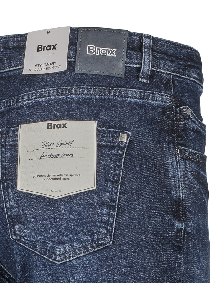 Donkerblauwe bootcut fit jeans Mary Brax