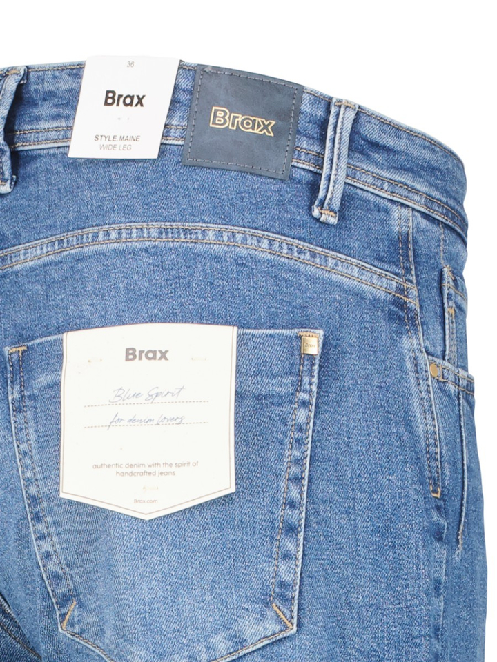 Blauwe wide leg jeans Brax