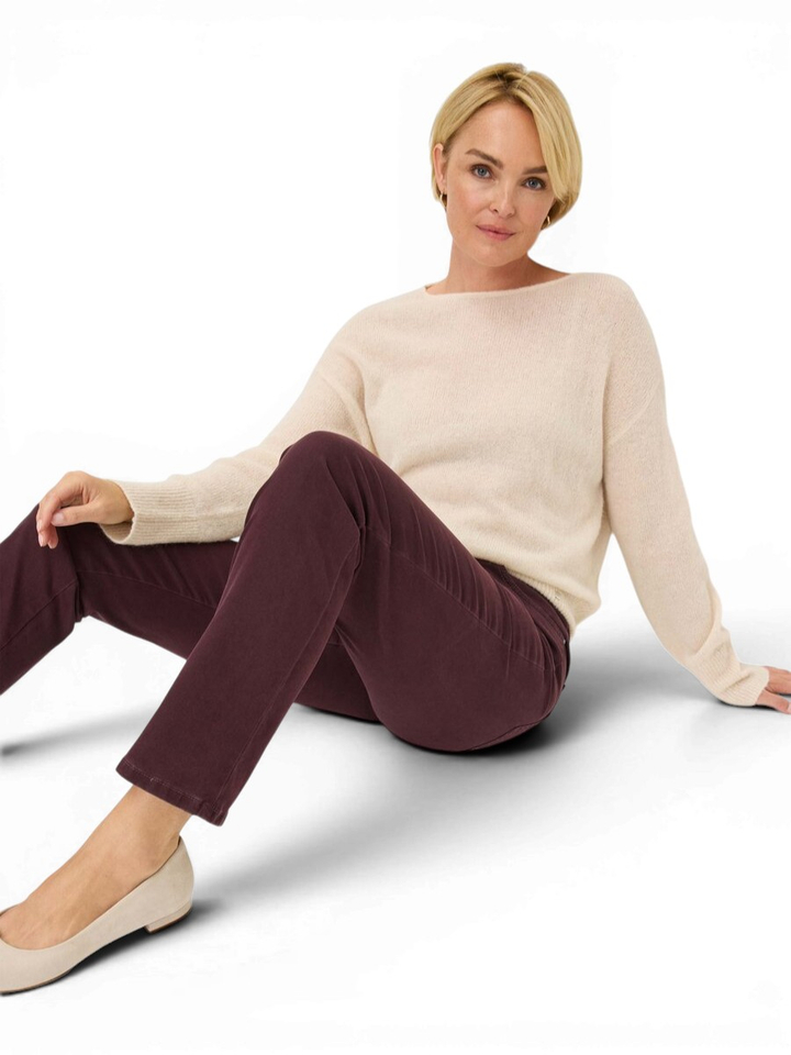 Bordeaux broek met elastiek Pamina Raphaela