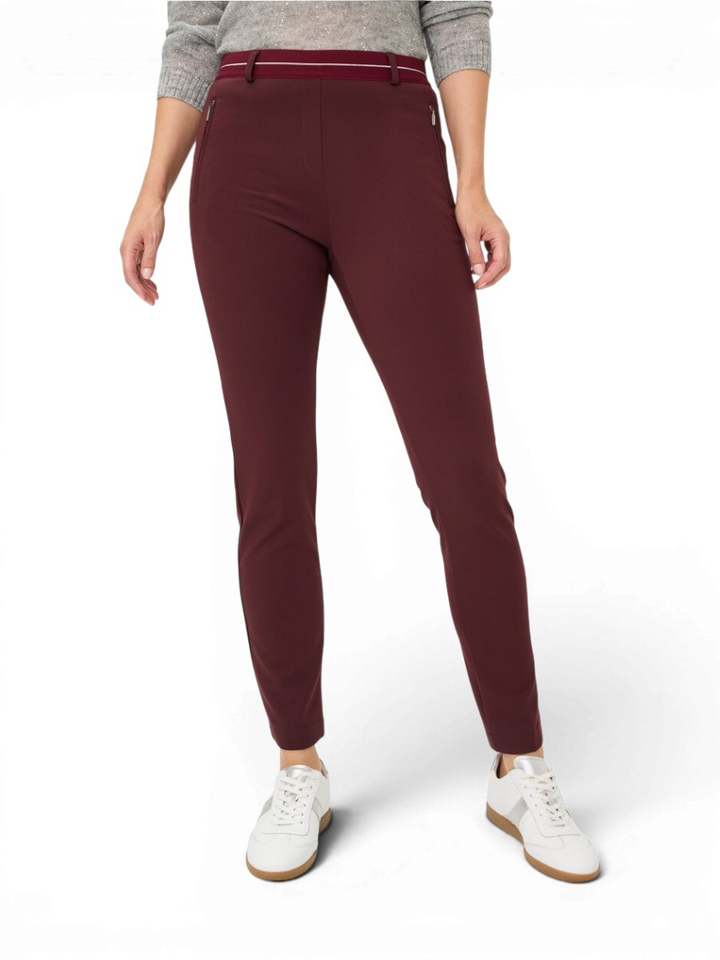 Bordeaux broek Lillyth Raphaela