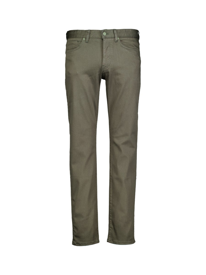 Open green katoenen broek Hugo Boss