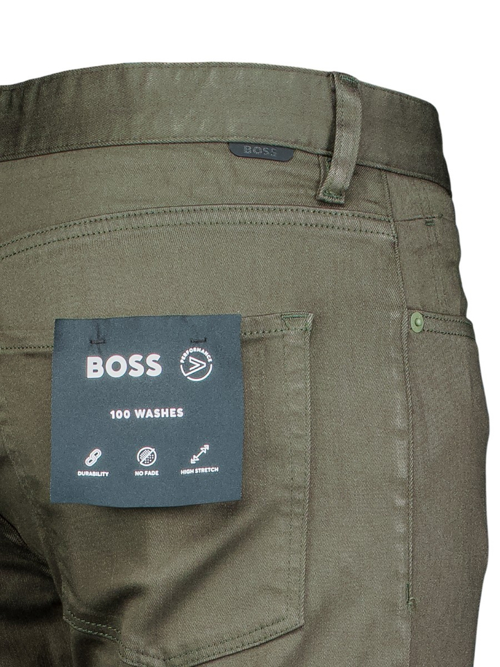 Open green katoenen broek Hugo Boss