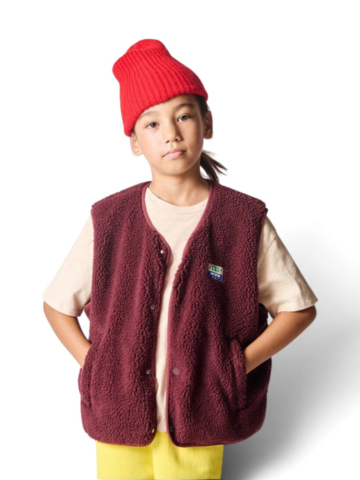 Bordeaux teddy bodywarmer Khok American Vintage