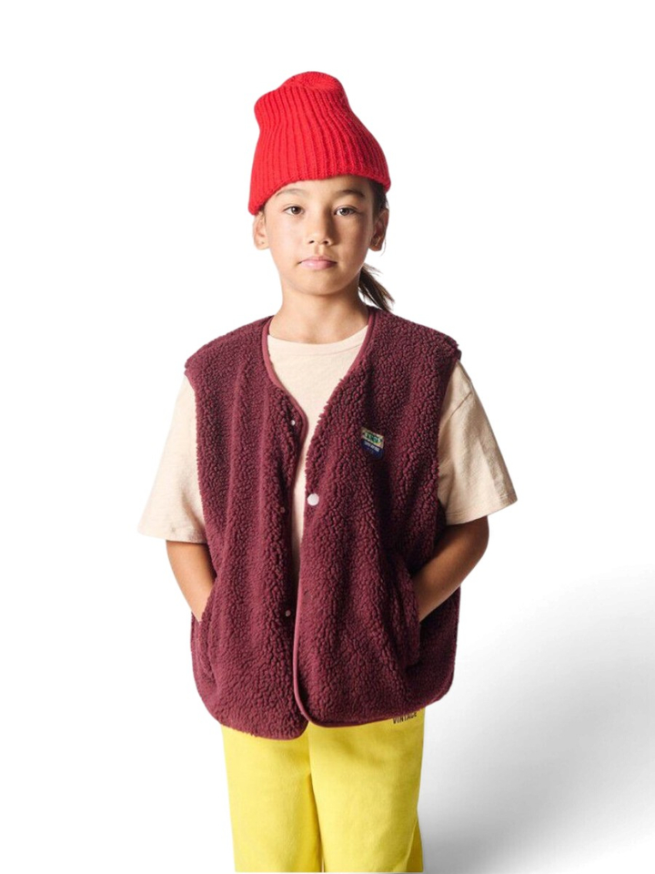 Bordeaux teddy bodywarmer Khok American Vintage